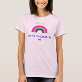 私は可愛いのでTシャツを着てほしい Tシャツ (正面)