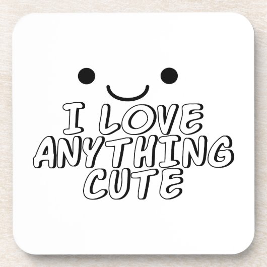 私は可愛いものが大好き コースター (正面)