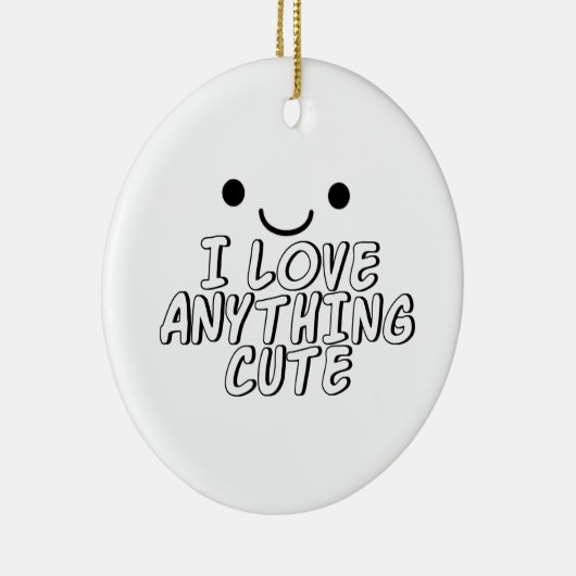 私は可愛いものが大好き セラミックオーナメント (右)
