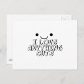 私は可愛いものが大好き ポストカード (正面/裏面)