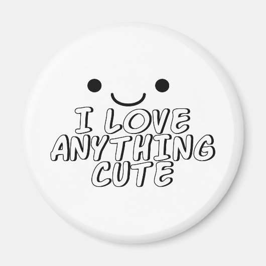 私は可愛いものが大好き マグネット (正面)