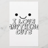 私は可愛いものが大好き 便箋 (正面)