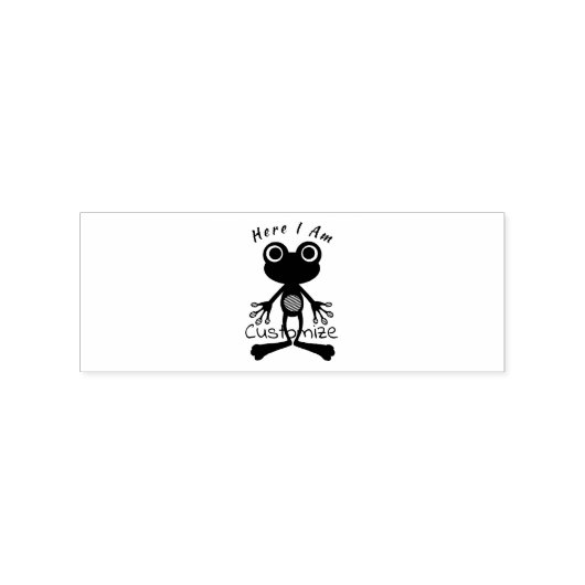 私は可愛いカエルのサンダー_コーブ ラバースタンプ (インプリント)