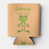 私は可愛いカエルのサンダー_コーブ 缶クーラー (正面)