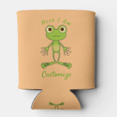 私は可愛いカエルのサンダー_コーブ 缶クーラー (裏面)