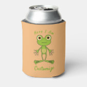 私は可愛いカエルのサンダー_コーブ 缶クーラー (缶裏面)