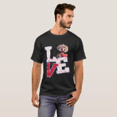 私は可愛いベビーダチョウが大好き Tシャツ (正面フル)