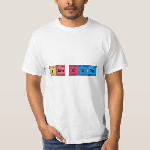 私は可愛い周期表だ Tシャツ