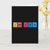 私は可愛い周期表 カード (黄色い花)