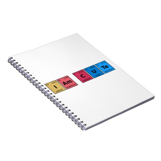 私は可愛い周期表 ノートブック (右側)