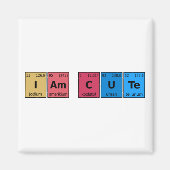 私は可愛い周期表 マグネット (正面)