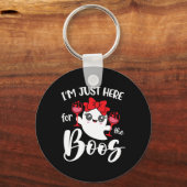 私は可愛い女性の声を聞きに来おもしろいた キーホルダー (正面)