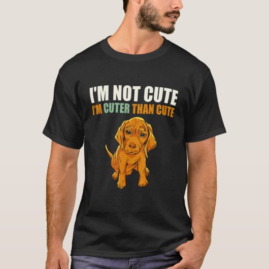 私は可愛い子犬より可愛くない Tシャツ (正面)