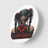 私は可愛い時計静かだ ラウンド壁時計 (傾斜)