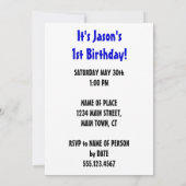 私は可愛い私はおもしろい一招待状を回している 招待状 (裏面)