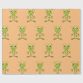 私は可愛い蛙サンダーコーブ  ラッピングペーパー (フラット)