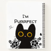 私は可愛い黒猫を目指している ノートブック (裏面)