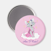 私は可愛い？ マグネット (正面/裏面)