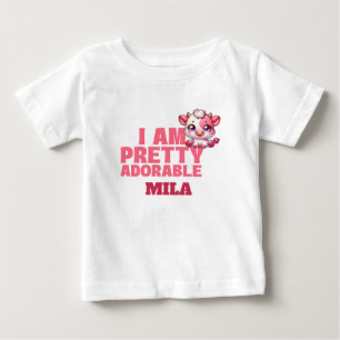 私は可愛かわいらしいカスタム ベビーTシャツ