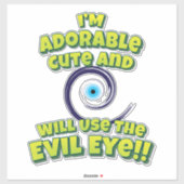 私は可愛くて悪い目を使う!! シール (シート)