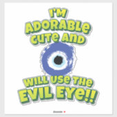 私は可愛くて悪い目を使う!! シール (シート)