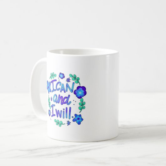 私は可能で私はマグカップ – 友人のための完璧なギフト コーヒーマグカップ (正面左)