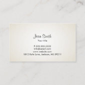 私は可能なフィットネス体彫刻 名刺 (裏面)