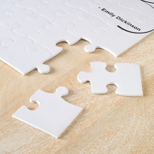 私は可能性-エミリー・ディキンソンの引用文に住みます ジグソーパズル (側面)