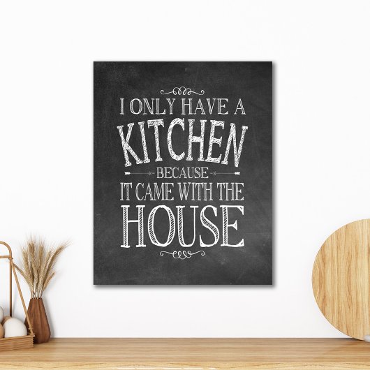 私は台所を持っているの来である キャンバスプリント