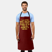 「私は台所を持っているの来で、家と一緒に。 エプロン (着用した状態)