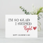 私は右のおもしろいロマンチックなデートすることカードをスワイプして私は非常に嬉しい シーズンカード (スタンド正面)