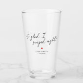 私は右の個人的なメッセージをスワイプして良かった タンブラーグラス (正面)