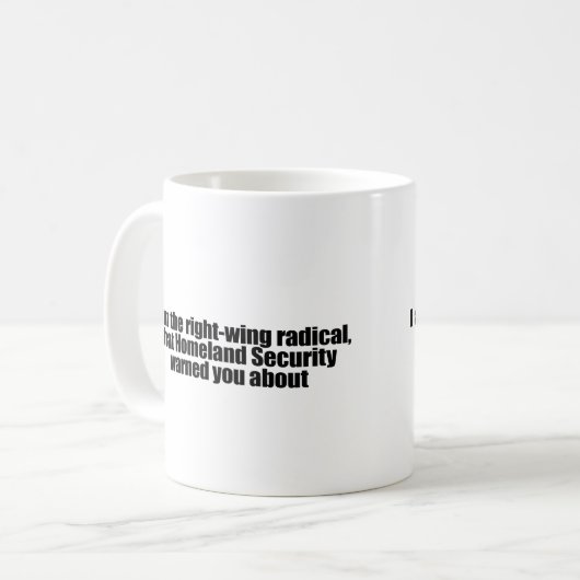 私は右翼基その自国の保安です コーヒーマグカップ (正面左)