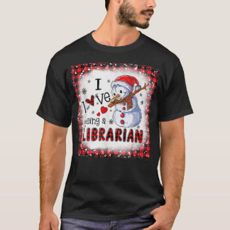 私は司書のクリスマスであることが大好おもしろいき Tシャツ