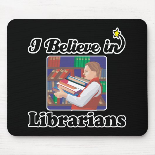 私は司書信じ者だ マウスパッド (正面)
