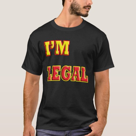 私は合法だ Tシャツ (正面)