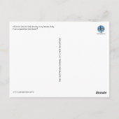 「私は同じよ」最高のやる気を起こさせる引用文 ポストカード (裏面)