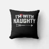 私は同じクリスマスいけなのカップルと一緒だ クッション (正面)