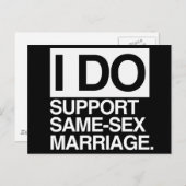 私は同性の結婚を応援する ポストカード (正面/裏面)