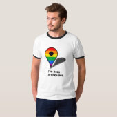 私は同性愛者ここにい、 Tシャツ (正面フル)