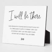 私は名前の付いた記念椅子に結婚いる フォトプラーク (側面)