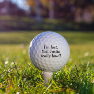 私は名失った前パーソナライズされたのカスタムゴルフボール ゴルフボール