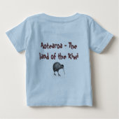 私は名誉上のキーウィの子供です ベビーTシャツ (裏面)