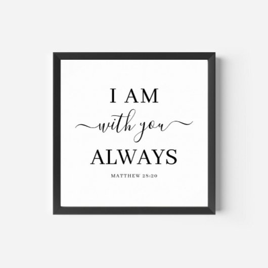 私は君といつも聖書の詩を書いていエレガントる ポスター