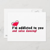 私は君とサルサ踊り葉書に溺れている ポストカード (正面/裏面)