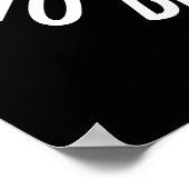 私は君と一緒にいたいのおもしろいBone Pun Dark BG ポスター (角)