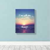 私は君と一緒にいる聖句 キャンバスプリント (インサイチュ (ウッドフロア))