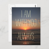 私は君と一緒にいる聖句 ポストカード (正面/裏面)