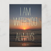 私は君と一緒にいる聖句 ポストカード (正面)
