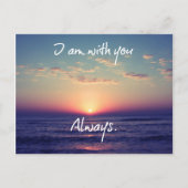 私は君と一緒にいる聖句 ポストカード (正面)